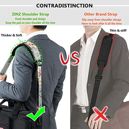 ZINZ Bag Shoulder Strap, Padded Adjustable Shoulder Strap Replacement - color: Light Rose, size: 57"