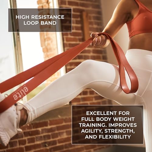Aeromat Elite Power Band - Long Resistance Bands for Working Out, Pull Up Assistance Bands, Exercise Band, Gym Bands, Workout Bands Resistance for Men & Women - size: 50 - 150lbs (Heavy Set)