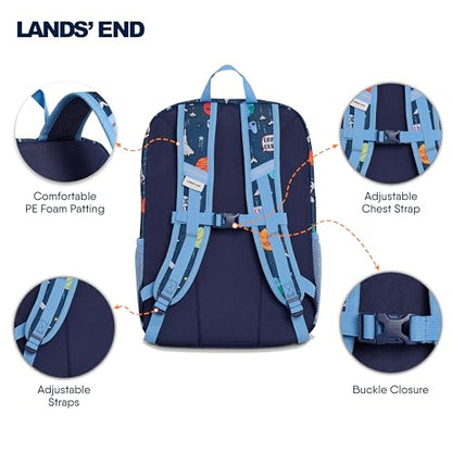 Lands' End Unisex Kids Medium ClassMate Lightweight Durable Elementary School Backpack, Chambray - color: Chambray