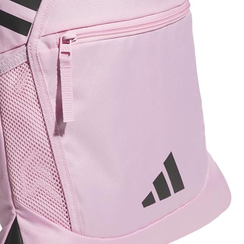 adidas Stadium Sackpack – Drawstring Backpack Gym Bag, 13L - color: True Pink/Black