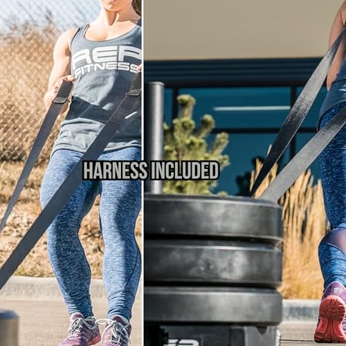 Rep Fitness Weight Sled | Push Pull Sleds Options for Training | Speed & Agility Workout Equipment | Gym Equipment | Football Strength Training | Heavy Duty Weighted Sled | Indoor Outdoor Exercise - style: Pull Sled