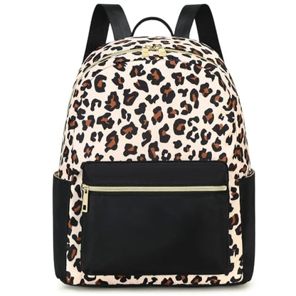 BTOOP Mini Backpack Women Girls Water-resistant Small Backpack Purse Shoulder Bag for Womens Adult Kids School Travel - color: Black-leopard, size: Mini