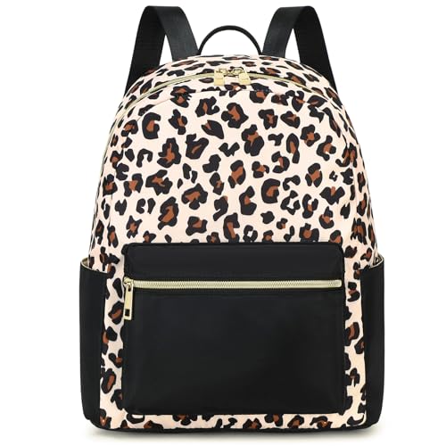 BTOOP Mini Backpack Women Girls Water-resistant Small Backpack Purse Shoulder Bag for Womens Adult Kids School Travel - color: Black-leopard, size: Mini