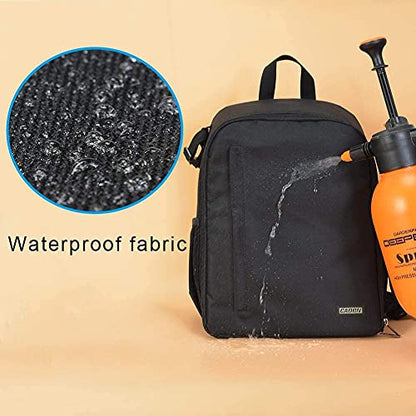 CADeN Camera Backpack Bag Professional for DSLR/SLR Mirrorless Camera Waterproof, Camera Case Compatible for Sony Canon Nikon - color: Black, style: 2.0 Small