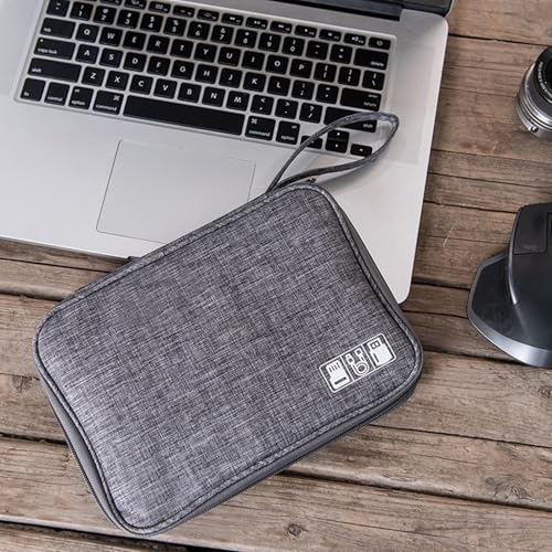 Organizer Case Small Electronic Devices USB Charger Accessories Mouse Phone Cable SD Power Bank Earphone - color: Medium-Purple