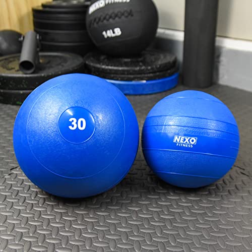 Slam Balls - Blue 5-100lbs Slammer Medicine Ball for Fitness & Strength