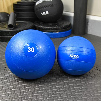 Slam Balls - Blue 5-100lbs Slammer Medicine Ball for Fitness & Strength