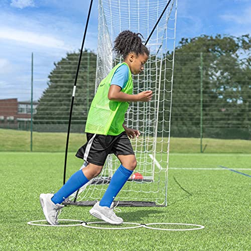 FORZA Agility Rings [12 Pack] | Speed & Agility Training Equipment for Athletes - Available in 10 Colors - color: Black