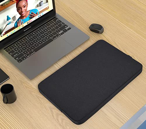 17 inch Laptop Sleeve Case for HP 17 inch Laptop/HP Envy 17 / Pavilion 17, Dell Inspiron 17, Lenovo Ideapad 3, Asus Vivobook 17, Acer Aspire 17.3 Laptops Water-Resistant Notebook Bag - color: Black