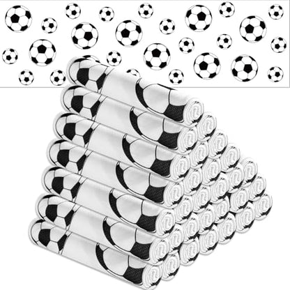 30Pcs Soccer Ball Cooling Towels for Neck and Face 40 x 12 Inch Sports Team Gifts Workout Ice Towel for Gym Sweat Microfiber Breathable Chilly Bulk Neck Wraps for Athletes Camping Travel Outdoor - style: Soccer