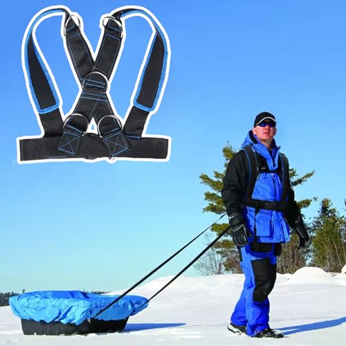 Sled Harness Adjustable Heavy Duty Reinforced Pull up Belt for Resistance Training, Enhancing Leg, Calf, Back, Chest, Shoulder