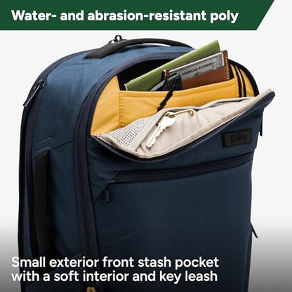 Halfday Roamer All-in-One Travel Backpack: 15” Laptop Compartment, Built-In Shoe/Laundry Pouch (Magnetic Sternum Strap, Padded Shoulder Support), Weekend & Business Trip Carry-on Bag, Marine - color: Marine