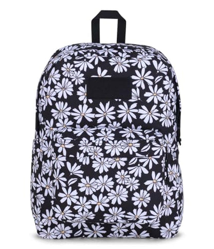 JanSport Superbreak Backpack - Durable, Lightweight Premium Backpack, Punk Pansies Black - color: Punk Pansies Black