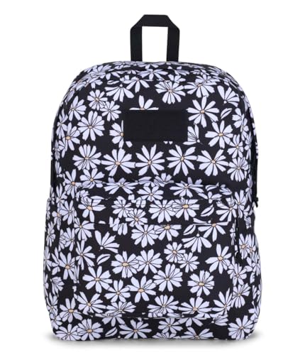 JanSport Superbreak Backpack - Durable, Lightweight Premium Backpack, Punk Pansies Black - color: Punk Pansies Black