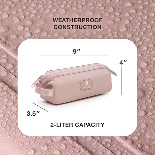 Portland Gear Cascade Pouch, Weatherproof Travel Electronic Organizer Bag, Wireframe Top For Easy Access, Compact and Versatile Design, 2L, Blush - color: Blush