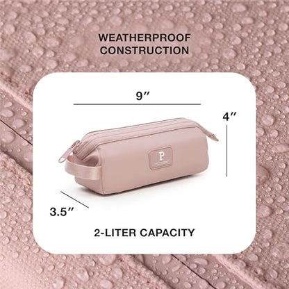 Portland Gear Cascade Pouch, Weatherproof Travel Electronic Organizer Bag, Wireframe Top For Easy Access, Compact and Versatile Design, 2L, Blush - color: Blush