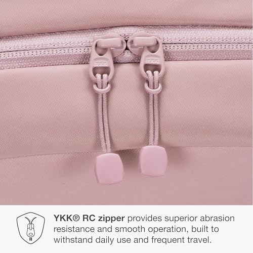 Traveler's Choice Iria 20L Backpack for Women, Water Resistant Travel Bag Daypack, Work, College, Business, Commuter, Dusty Pink, Carry-on Laptop Backpack - color: Dusty Pink