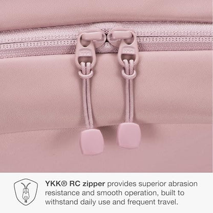 Traveler's Choice Iria 20L Backpack for Women, Water Resistant Travel Bag Daypack, Work, College, Business, Commuter, Dusty Pink, Carry-on Laptop Backpack - color: Dusty Pink