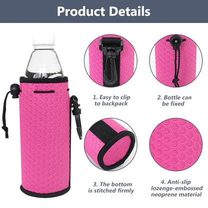 Water Bottle Sleeves, 3 Pcs Neoprene Insulators Bottle Carrier Holder with Buckles, fits 16-18oz (Colorful2) - color: Colorful2