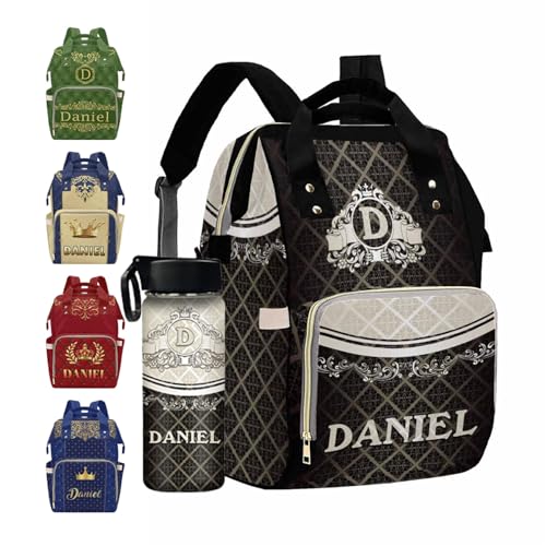MyPupSocks Personalized Diaper Bag for Baby Boy, Custom Diaper Bag Fashion Daycare Mummy Nursing Baby Bags Shoulder Casual Daypack for Mom Girls Shopping School - color: Color 06