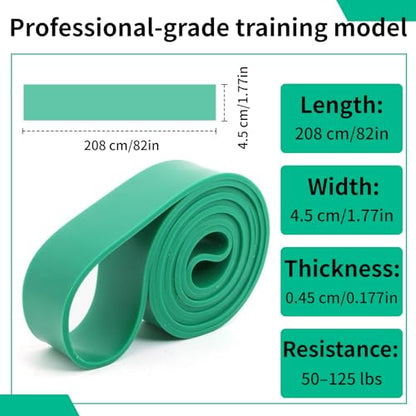 12-Pack Resistance Bands Set - Pull Up Assist, Strength Training & Physical Therapy for Home Gym | Exercise Loop Bands for Men & Women - color: Green 50-125lbs