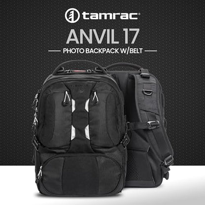 Tamrac Anvil 17 Camera Backpack for Photographers, DSLR Camera Bag with Laptop Compartment, Professional Photography Backpack, Camera Bag with Tripod Holder, Camera Carrying Case, Black - style: Anvil 17