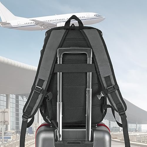 WOLT Laptop Backpack with USB Charging Port Fits Up to 17 Inch Laptop, College Backpack for Men Women, Computer Business Bookbag, Grey - color: Grey