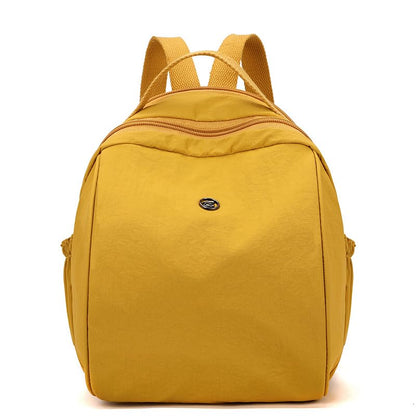 Women's Small Backpack Fashion Casual Nylon Shoulder Bag Daypack for Daily Use (Yellow) - color: Yellow
