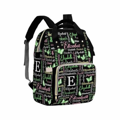 MyPupSocks Personalized Diaper Bag for Girls, Custom Name Diaper Bag Baby Nappy Bag Fashion Shoulder Bag Casual Daypack Bag for Mom Baby Girls Boys School Travel - color: Color 14