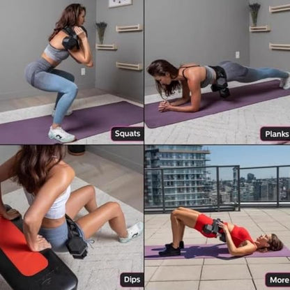 Exercise Hip Thrust Belt Workout Equipment Weighted Adjustable for Glute Strength Training, Use with Heavy Duty Kettlebells - color: pink