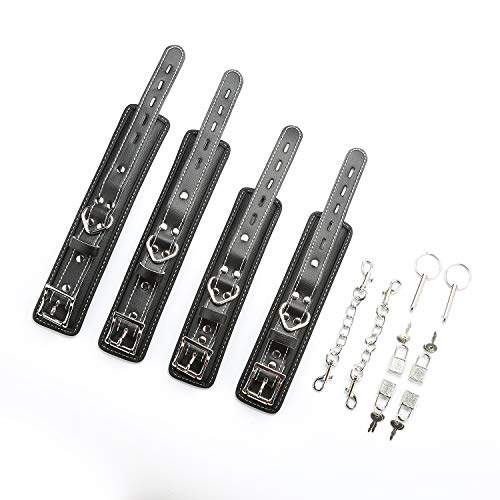 2026 Upgraded Heavy Duty Expandable Spreader Bar – Adjustable PU Straps for Pilates, Yoga - style: Silver+BlackLZ