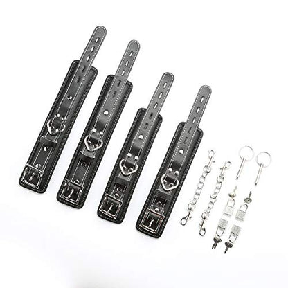 2026 Upgraded Heavy Duty Expandable Spreader Bar – Adjustable PU Straps for Pilates, Yoga - style: Silver+BlackLZ