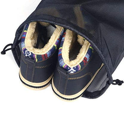 Gloppie Shoe Bags for Travel, Shoe Storage Bag with Drawstring, Packing Organizer for Sneakers, Gym, Luggage, Closet, Weekender Overnight Travel Essentials - style: 1-pack