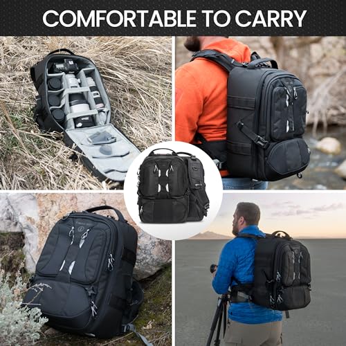 Tamrac Anvil Slim 15 Camera Backpack for Photographers DSLR Camera Bag with Laptop Compartment, Professional Photography Backpack, Camera Bag with Tripod Holder, Camera Carrying Case, Black - style: Anvil Slim 15