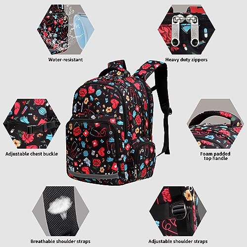 Gatycallaty Nurse Backpack for Women Girls Laptop Work Bag College Nursing Assitant Cna Cma Home Health Hospital Commuter Essentials Gift (nurse) - color: Nurse