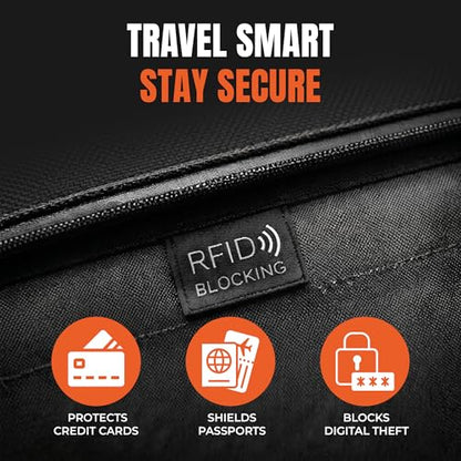 Aleon Case Hard Shell Backpack for Men & Women, 16 Inch Lightweight Business Travel Backpack w/RFID Blocking, Fits 13 Inch Laptop, Hybrid Tech Backpack for Executive, Gaming, Photography Gear, Black - color: Black