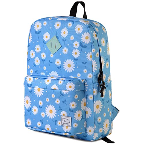 VASCHY Backpack for School, Lightweight Water Resistant Bookbag Casual Daypack for Women/Teen Girls Daisy - color: Z-daisy