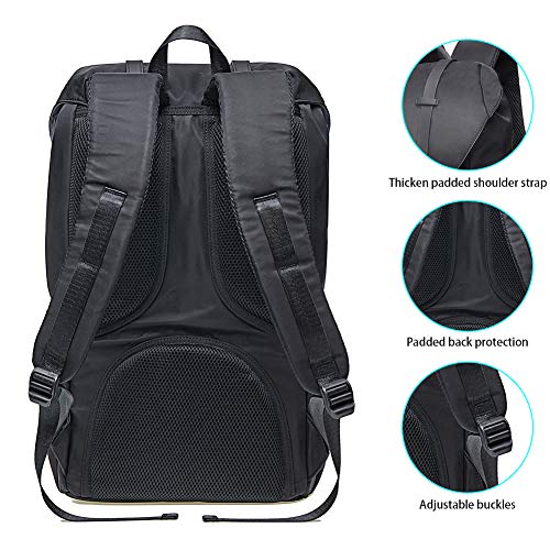 KAUKKO Unisex Ep5 Backpack, (Black (E5-3)), 45 x 27 x 17cm (HxBxT), Backpack - color: (Black (E5-3)), size: Large