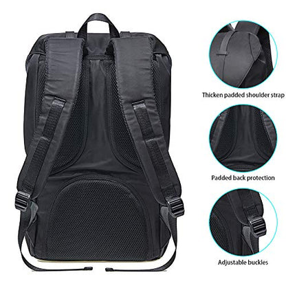 KAUKKO Unisex Ep5 Backpack, (Black (E5-3)), 45 x 27 x 17cm (HxBxT), Backpack - color: (Black (E5-3)), size: Large