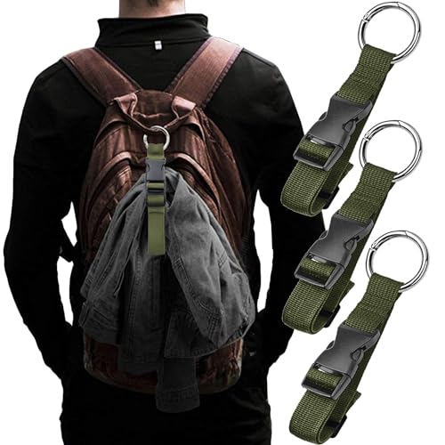 3PCS Add a Bag Luggage Strap Jacket Gripper, Luggage Straps Carry-on Baggage Suitcase Straps Belts Travel Accessories,Carry Your Extra Bags(Army Green) - color: Army Green 24cm