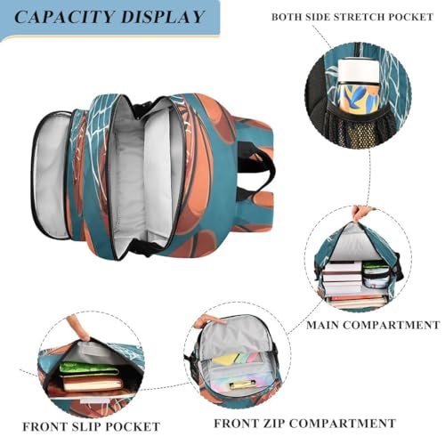 ALAZA Basketball Net Ball Backpack College Middle High School Bag Laptop Bag Casual Dayback Travel Business 17 inch