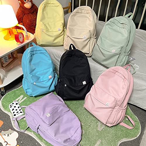 Eagerrich Aesthetic Cute School Backpack for Teens Girls Laptop Bag - color: Pink