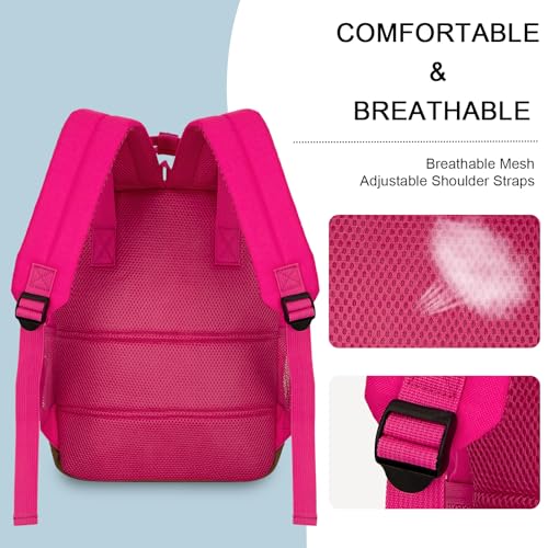 Goloni Small Carry On Travel Backpack with USB Charging Port, Lightweight Water Resistant Mini Carry-on Backpack for Men Women, Compact Personal Everyday Backpack,Rose - color: Rose