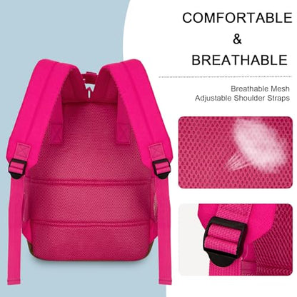 Goloni Small Carry On Travel Backpack with USB Charging Port, Lightweight Water Resistant Mini Carry-on Backpack for Men Women, Compact Personal Everyday Backpack,Rose - color: Rose