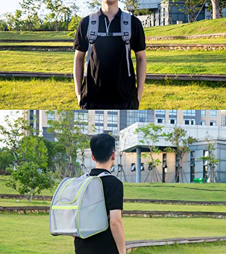 Pet Carrier Backpack, Ventilated and Breathable for Cats Dogs, Collapsible Designed for Travel, Hiking & Outdoor Use Green - color: Green