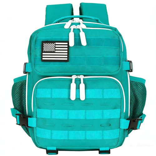 9L Mini Tactical Backpack for Men and Women Tactical Backpack Small for Hiking Small Tactical Bag Fitness Pack - color: Lake Blue