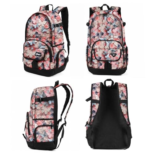 rickyh style School Backpack Travel Bag for Men & Women Lightweight College Back Pack with Laptop Compartmen - color: 04hude