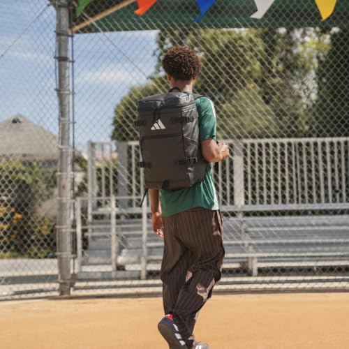 adidas Vista Top-Loading Backpack for Travel and Gym, 29L - color: Black/White