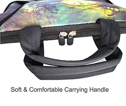 RICHEN 11 11.6 12 12.5 13 inches Chromebook/Notebook PC Messenger Bag Travel Case Neoprene Handle Sleeve with Shoulder Strap (11-13.3 inch, Clock &Butterfly) - color: Clock & Butterfly, size: 11-13.3 inch