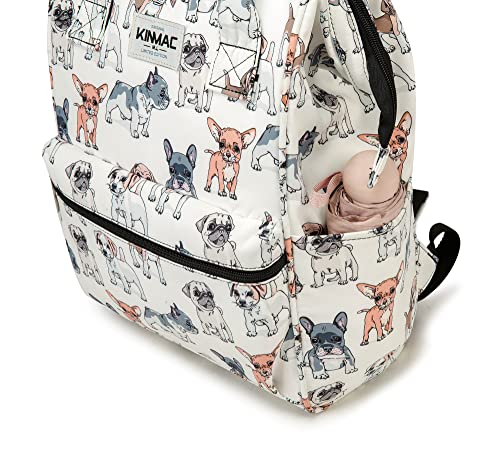 Kinmac Wide Open Style Laptop Backpack College Travel Outdoor Backpack For Laptop Up to 15.6 Inch (Dog) - color: Dog（open Wide）
